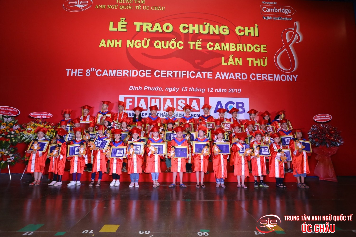 Lễ trao chứng chỉ Anh ngữ Quốc tế Cambridge lần thứ 8/2019