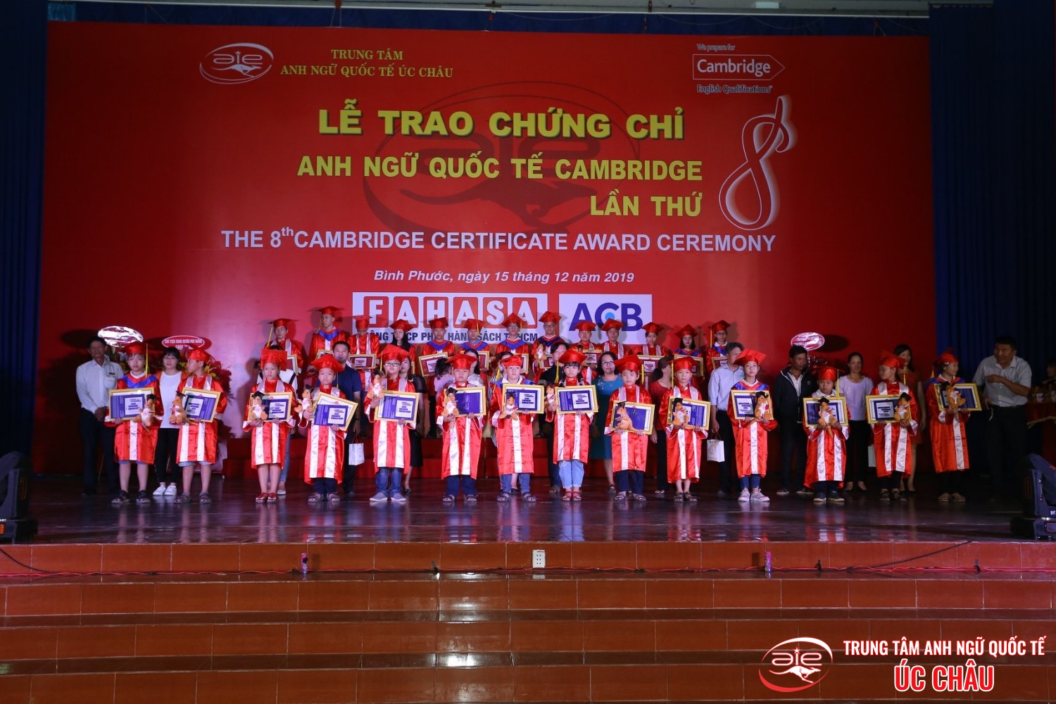 Lễ trao chứng chỉ Anh ngữ Quốc tế Cambridge lần thứ 8/2019