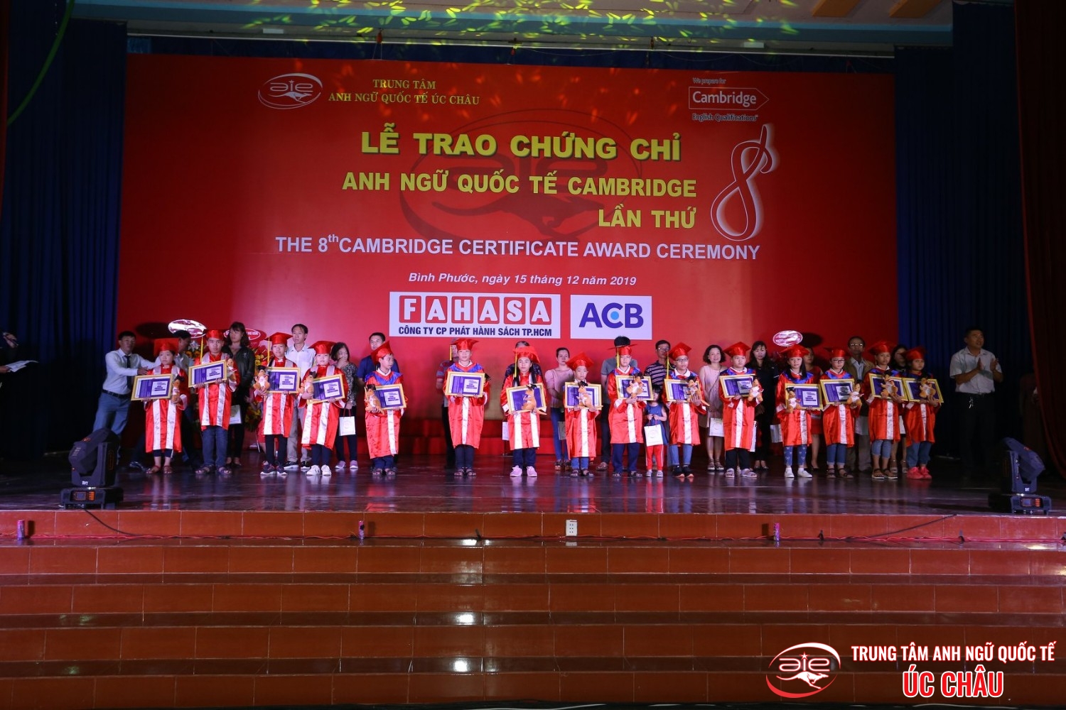 Lễ trao chứng chỉ Anh ngữ Quốc tế Cambridge lần thứ 8/2019