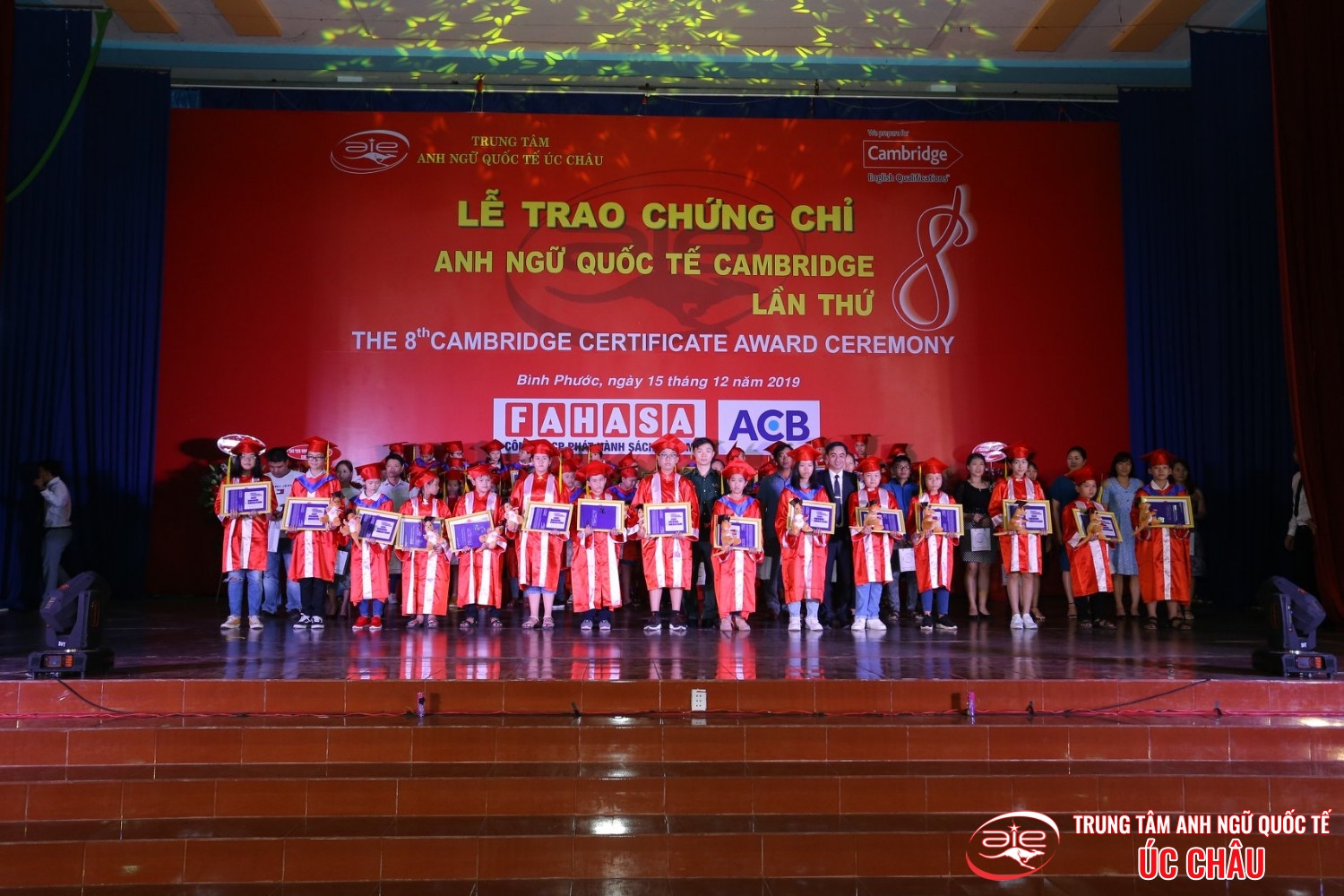 Lễ trao chứng chỉ Anh ngữ Quốc tế Cambridge lần thứ 8/2019