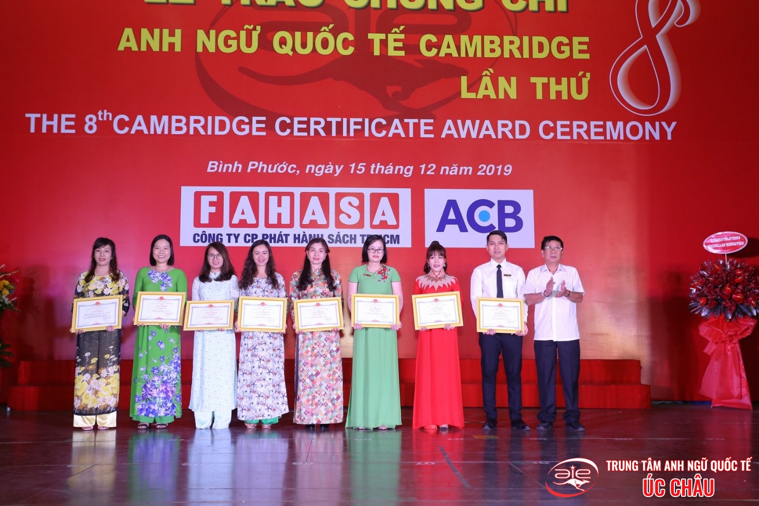 Lễ trao chứng chỉ Anh ngữ Quốc tế Cambridge lần thứ 8/2019