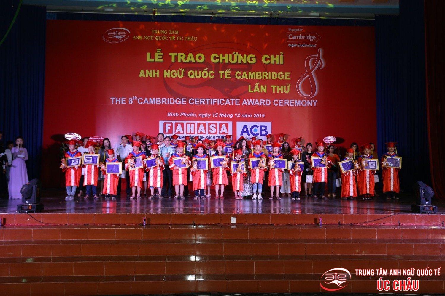 Lễ trao chứng chỉ Anh ngữ Quốc tế Cambridge lần thứ 8/2019