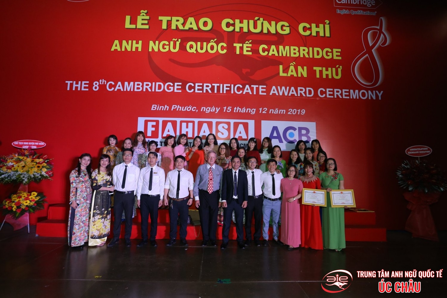 Lễ trao chứng chỉ Anh ngữ Quốc tế Cambridge lần thứ 8/2019