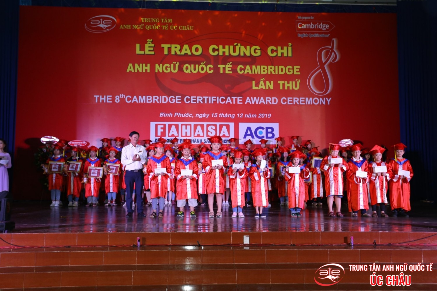 Lễ trao chứng chỉ Anh ngữ Quốc tế Cambridge lần thứ 8/2019