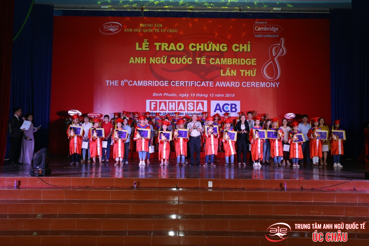 Lễ trao chứng chỉ Anh ngữ Quốc tế Cambridge lần thứ 8/2019