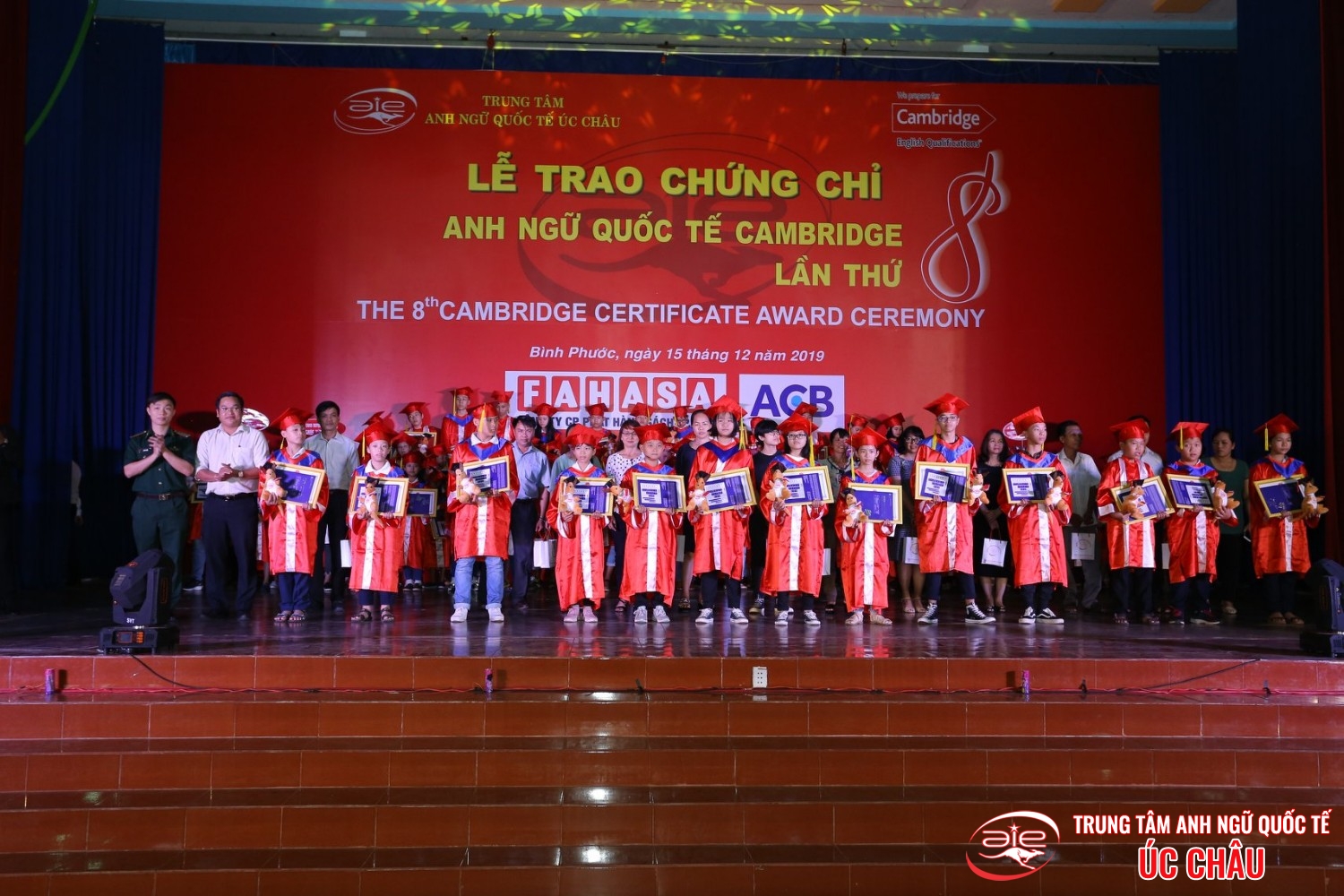Lễ trao chứng chỉ Anh ngữ Quốc tế Cambridge lần thứ 8/2019