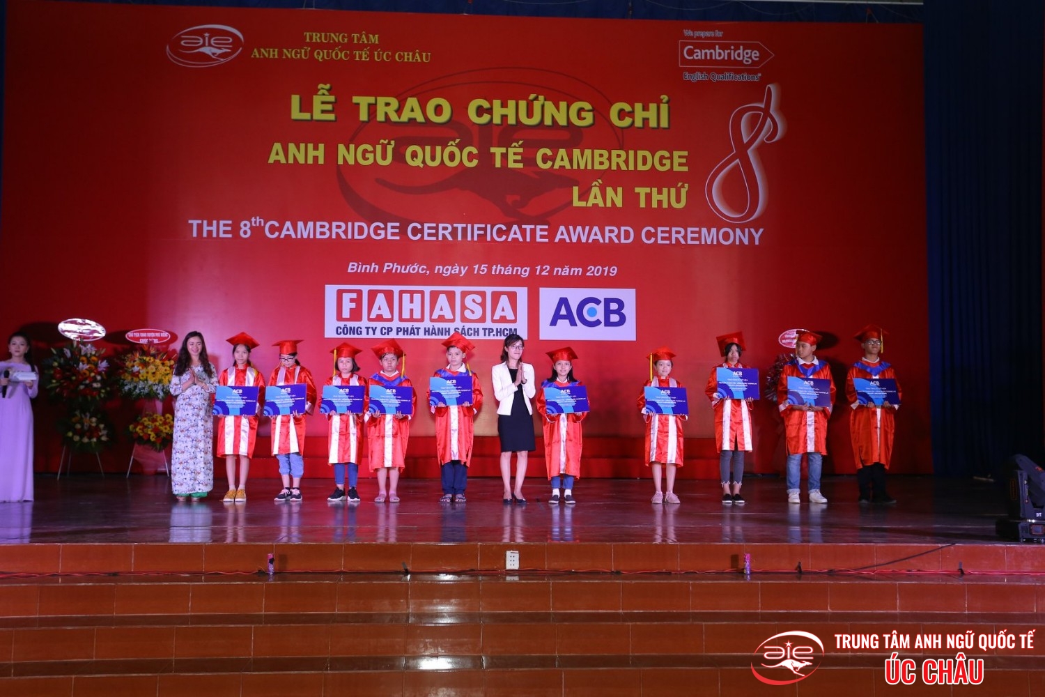 Lễ trao chứng chỉ Anh ngữ Quốc tế Cambridge lần thứ 8/2019