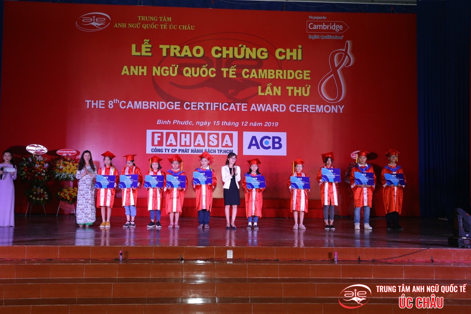 Lễ trao chứng chỉ Anh ngữ Quốc tế Cambridge lần thứ 8/2019