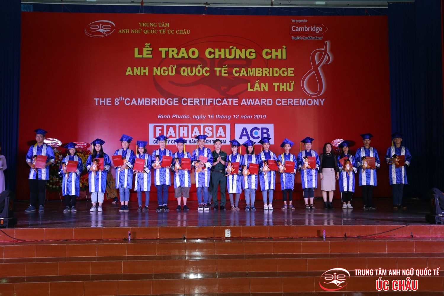 Lễ trao chứng chỉ Anh ngữ Quốc tế Cambridge lần thứ 8/2019
