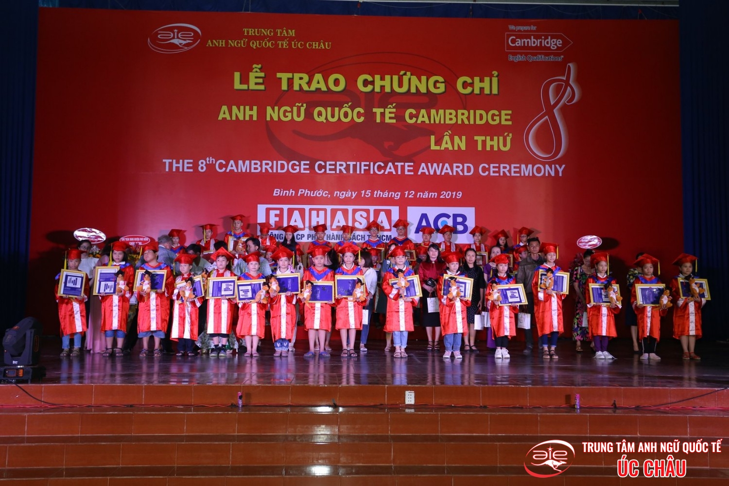 Lễ trao chứng chỉ Anh ngữ Quốc tế Cambridge lần thứ 8/2019