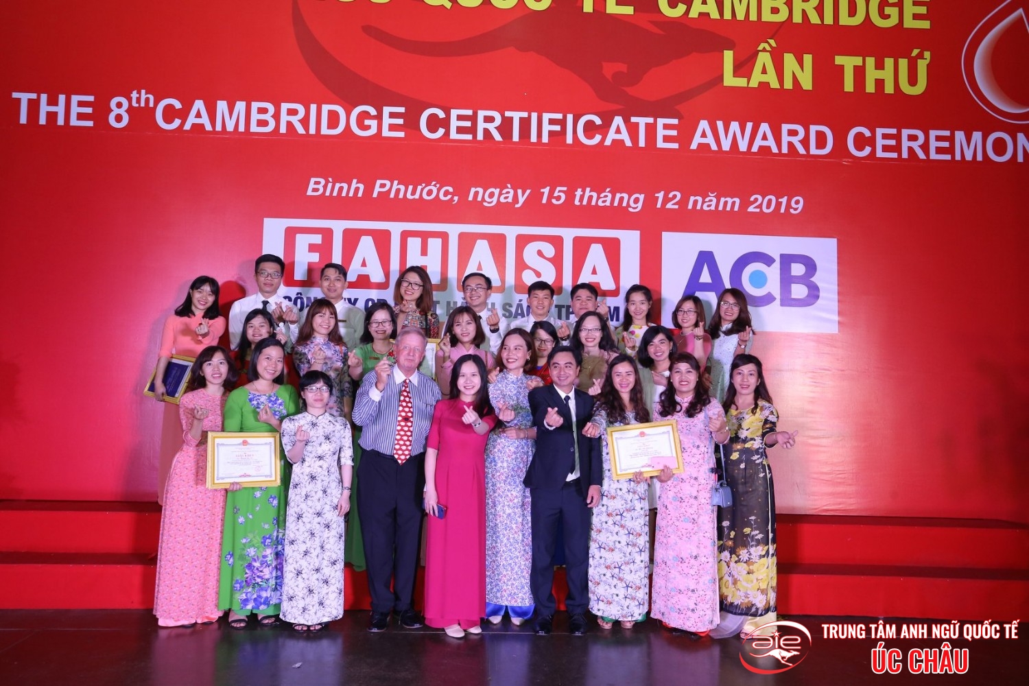 Lễ trao chứng chỉ Anh ngữ Quốc tế Cambridge lần thứ 8/2019