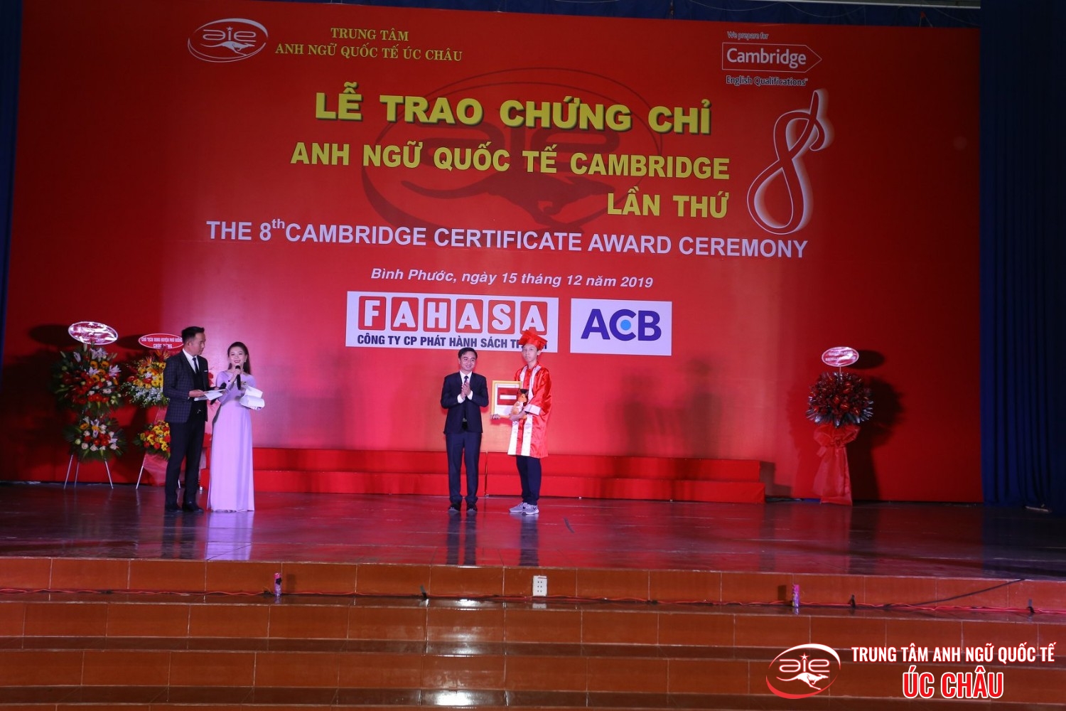 Lễ trao chứng chỉ Anh ngữ Quốc tế Cambridge lần thứ 8/2019
