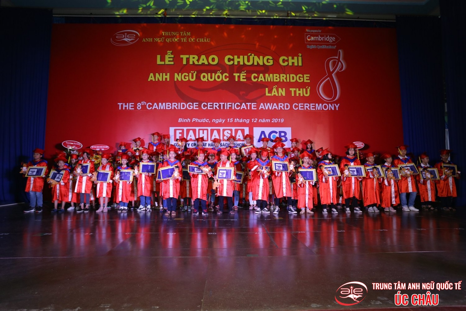 Lễ trao chứng chỉ Anh ngữ Quốc tế Cambridge lần thứ 8/2019