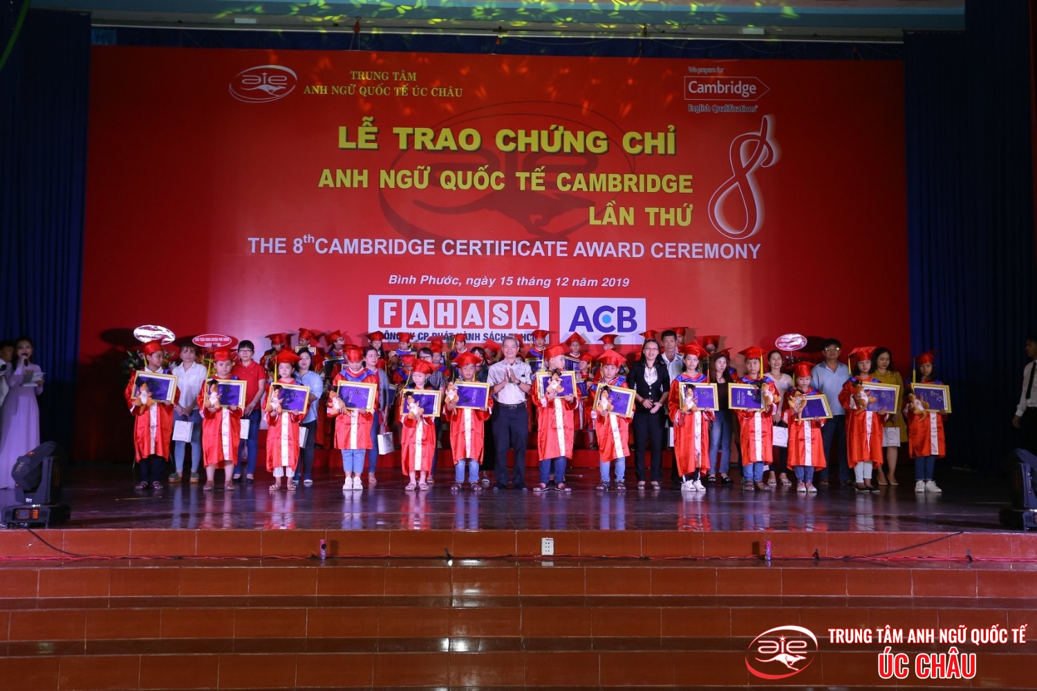 Lễ trao chứng chỉ Anh ngữ Quốc tế Cambridge lần thứ 8/2019