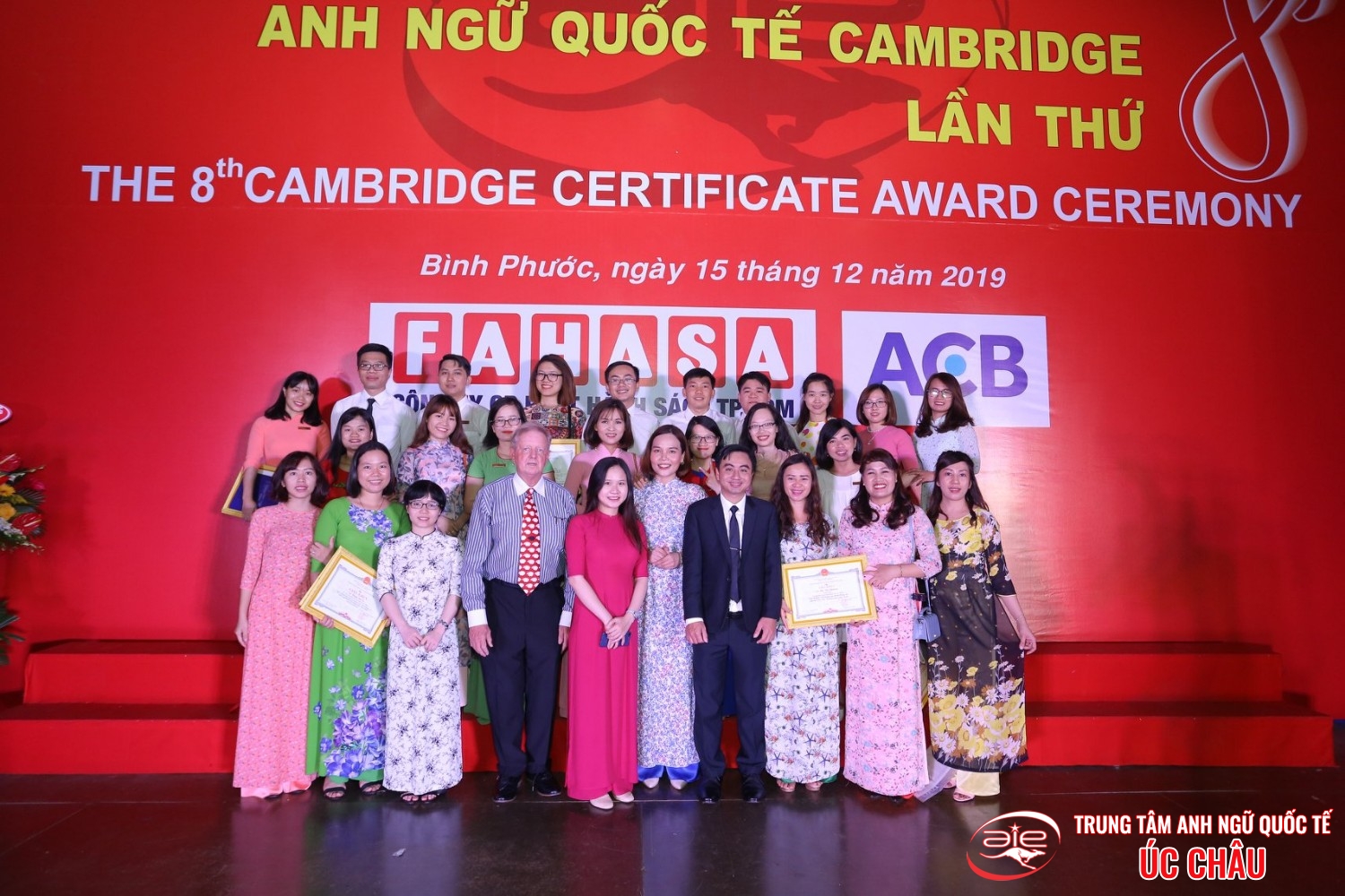 Lễ trao chứng chỉ Anh ngữ Quốc tế Cambridge lần thứ 8/2019