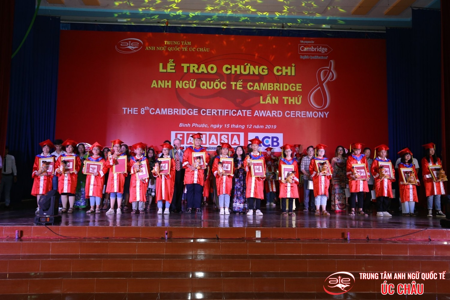 Lễ trao chứng chỉ Anh ngữ Quốc tế Cambridge lần thứ 8/2019
