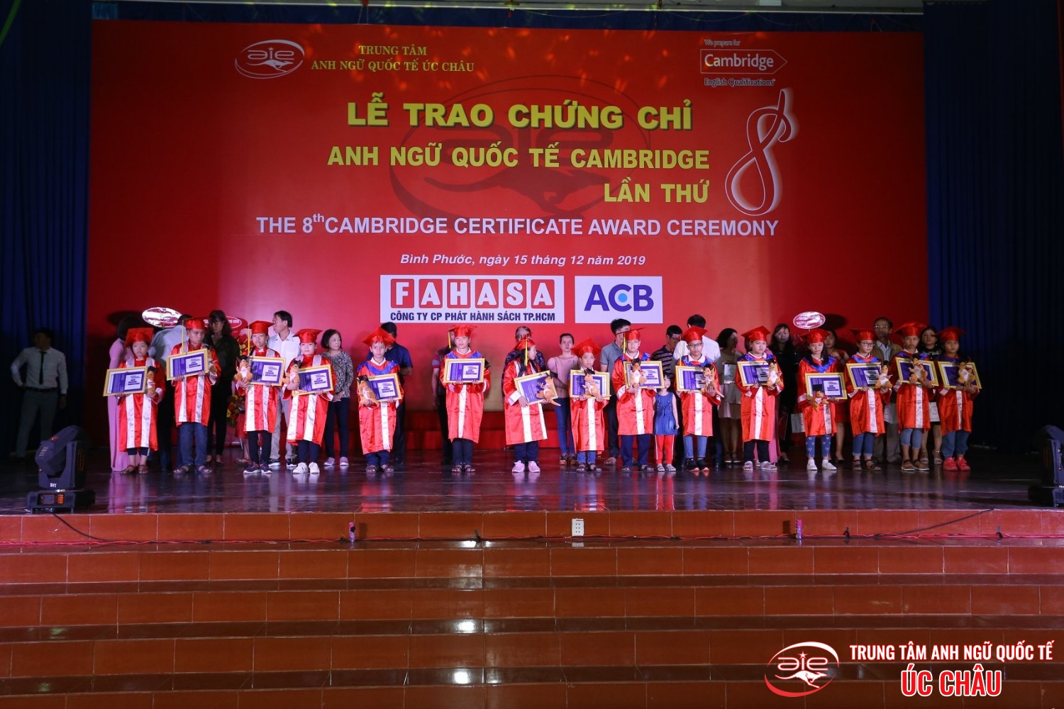 Lễ trao chứng chỉ Anh ngữ Quốc tế Cambridge lần thứ 8/2019
