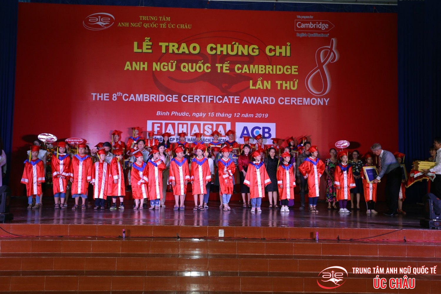 Lễ trao chứng chỉ Anh ngữ Quốc tế Cambridge lần thứ 8/2019