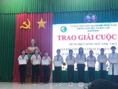 HỌC VIÊN Trung Tâm Anh Ngữ Quốc Tế Úc Châu THAM GIA CUỘC THI HÙNG BIỆN SONG NGỮ ANH – VIỆT CẤP THÀNH PHỐ LẦN THỨ III.