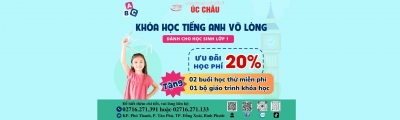 ​THÔNG BÁO CHIÊU SINH KHÓA TIẾNG ANH VỠ LÒNG