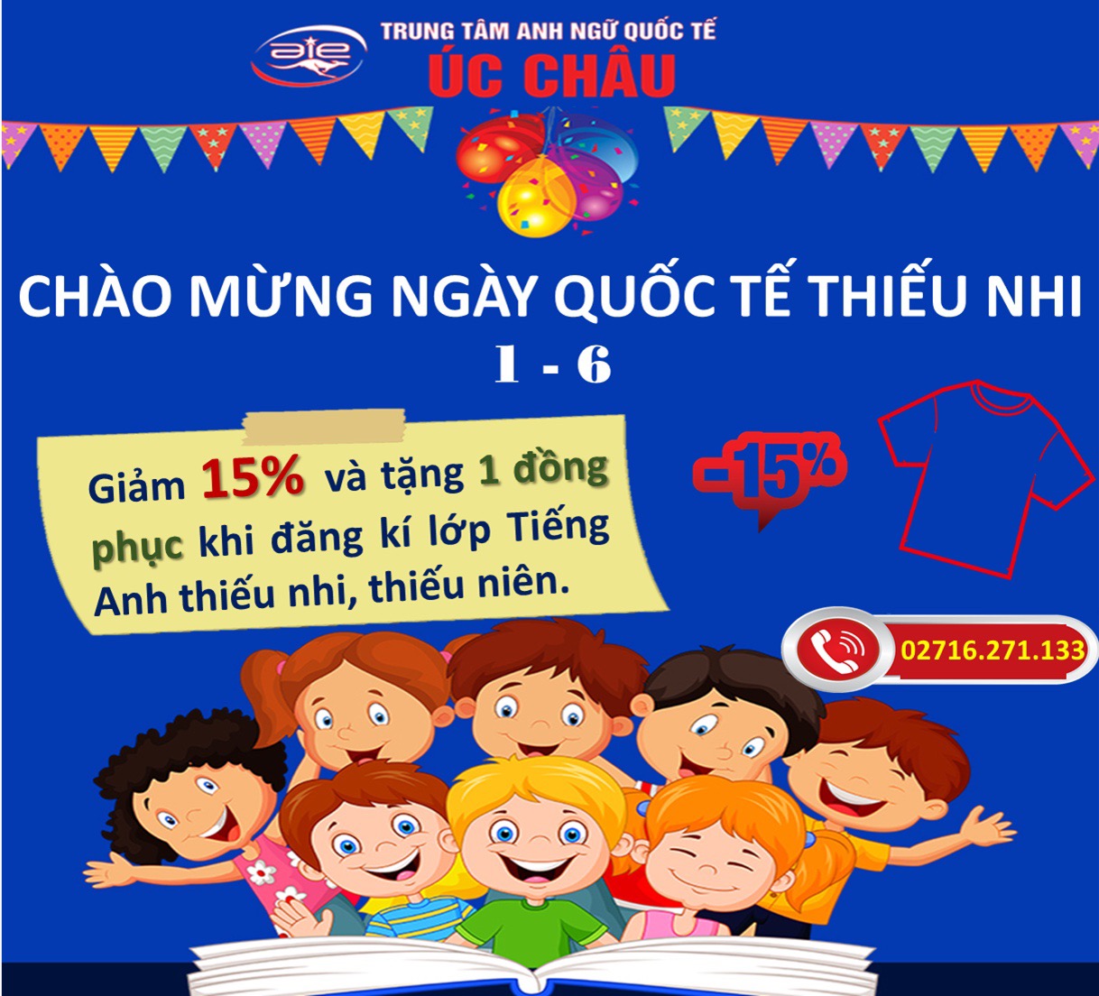 ƯU ĐÃI NHÂN NGÀY QUỐC TẾ THIẾU NHI 1/6