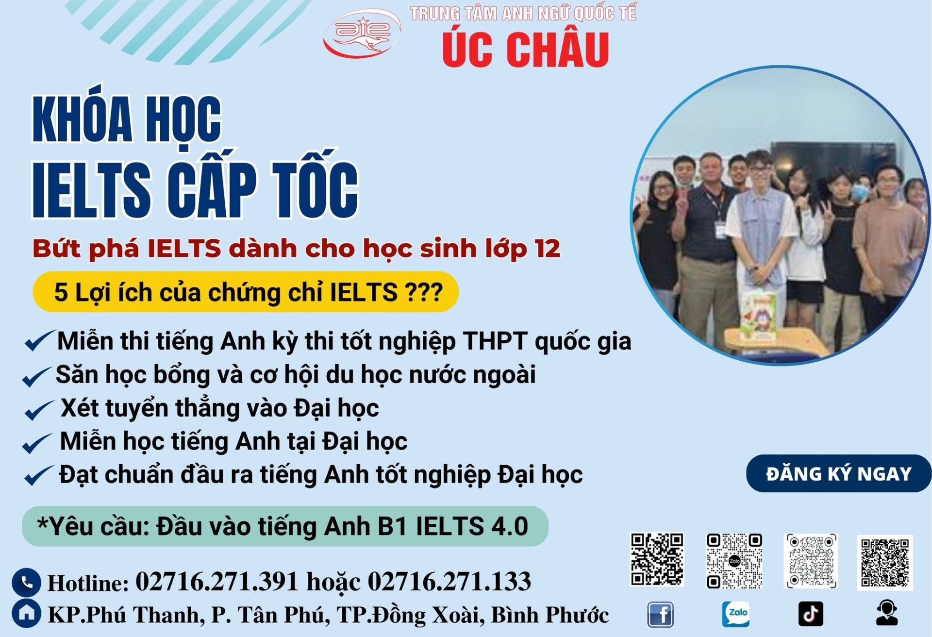 ‼️TUYỂN SINH CÁC LỚP IELTS CẤP TỐC DÀNH CHO HỌC SINH LỚP 12 ‼️