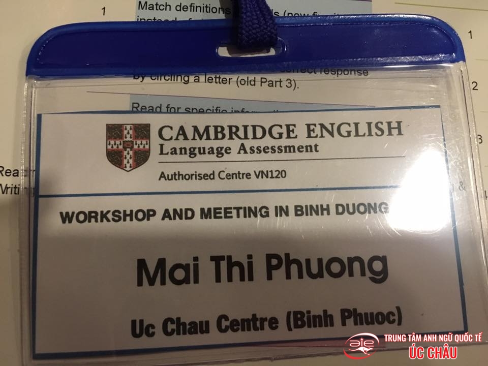 TEACHER TRAINING WORKSHOP: CAMBRIDGE YOUNG LEARNERS EXAMS 2018