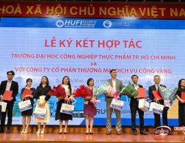 CHÀO ĐÓN CÔ LÊ THỊ THANH TÂM THAM DỰ NGÀY HỘI LÀM VIỆC DÀNH CHO SINH VIÊN TẠI TRƯỜNG ĐẠI HỌC CÔNG NGHIỆP THỰC PHẨM