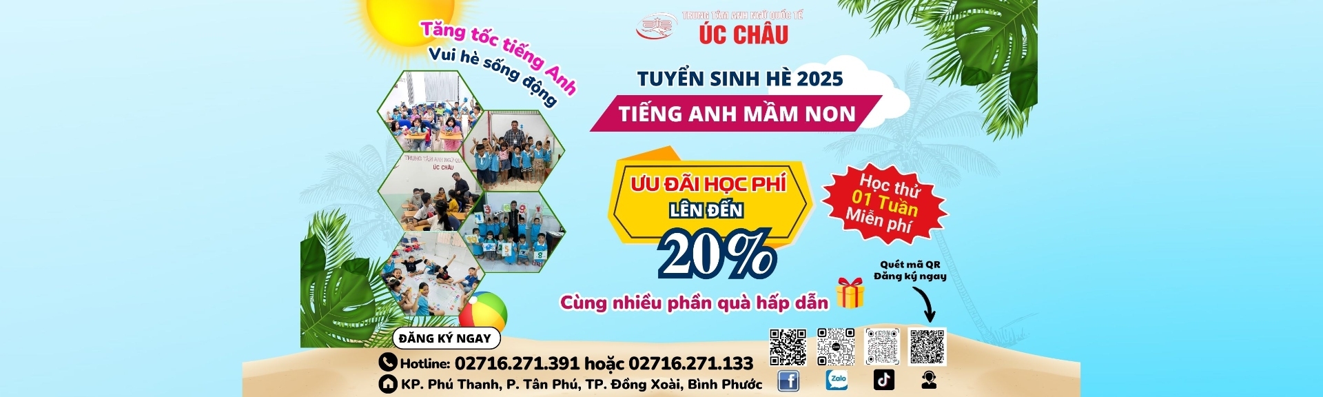 🔥🔥THÔNG BÁO TUYỂN SINH: KHÓA TIẾNG ANH MẦM NON HÈ 2025